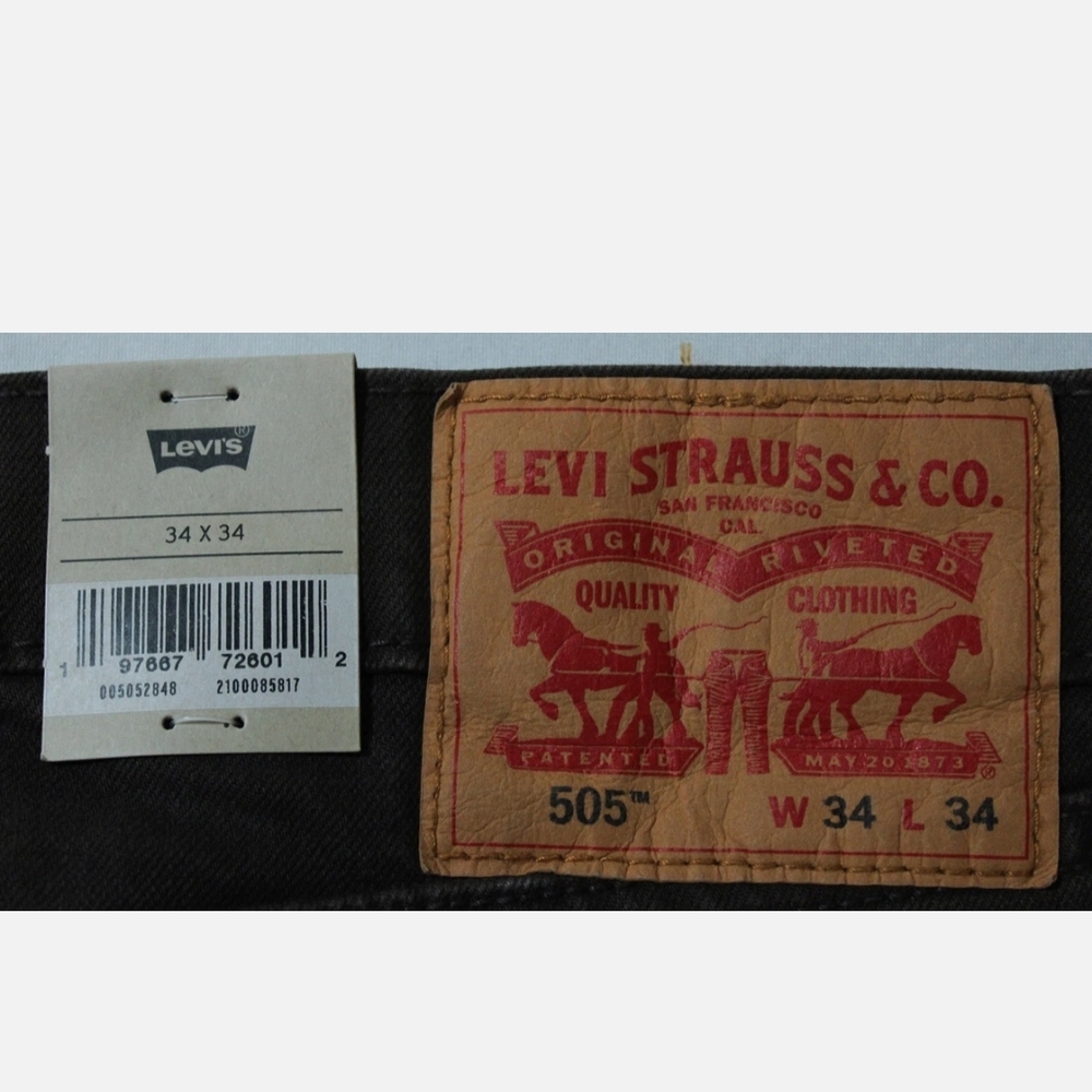 Levi's Brown 505 Straight Jeans Classic Style NWT - Picture 5 of 6
